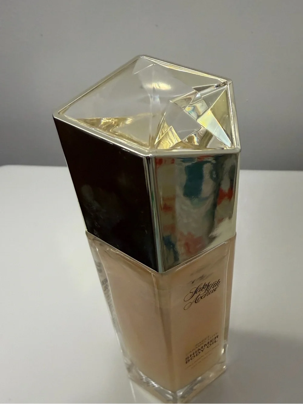 Saks Fifth Avenue Sweet Caramel Luxe Shimmer Body Oil (3.4oz/100mL) - New